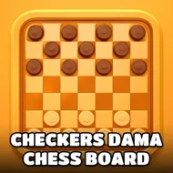 Checkers Dama Chess Board - VS AI game